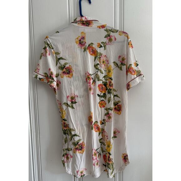 Rachel Parcell Nordstrom M Multi Floral Garden Modal Blend Pajama Pants Set - Picture 5 of 7